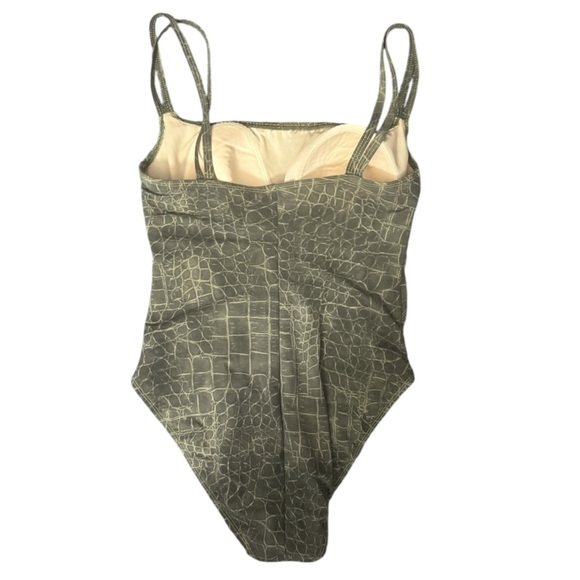 Magicsuit Green One Piece Swimsuit Size 14 - Picture 3 of 5